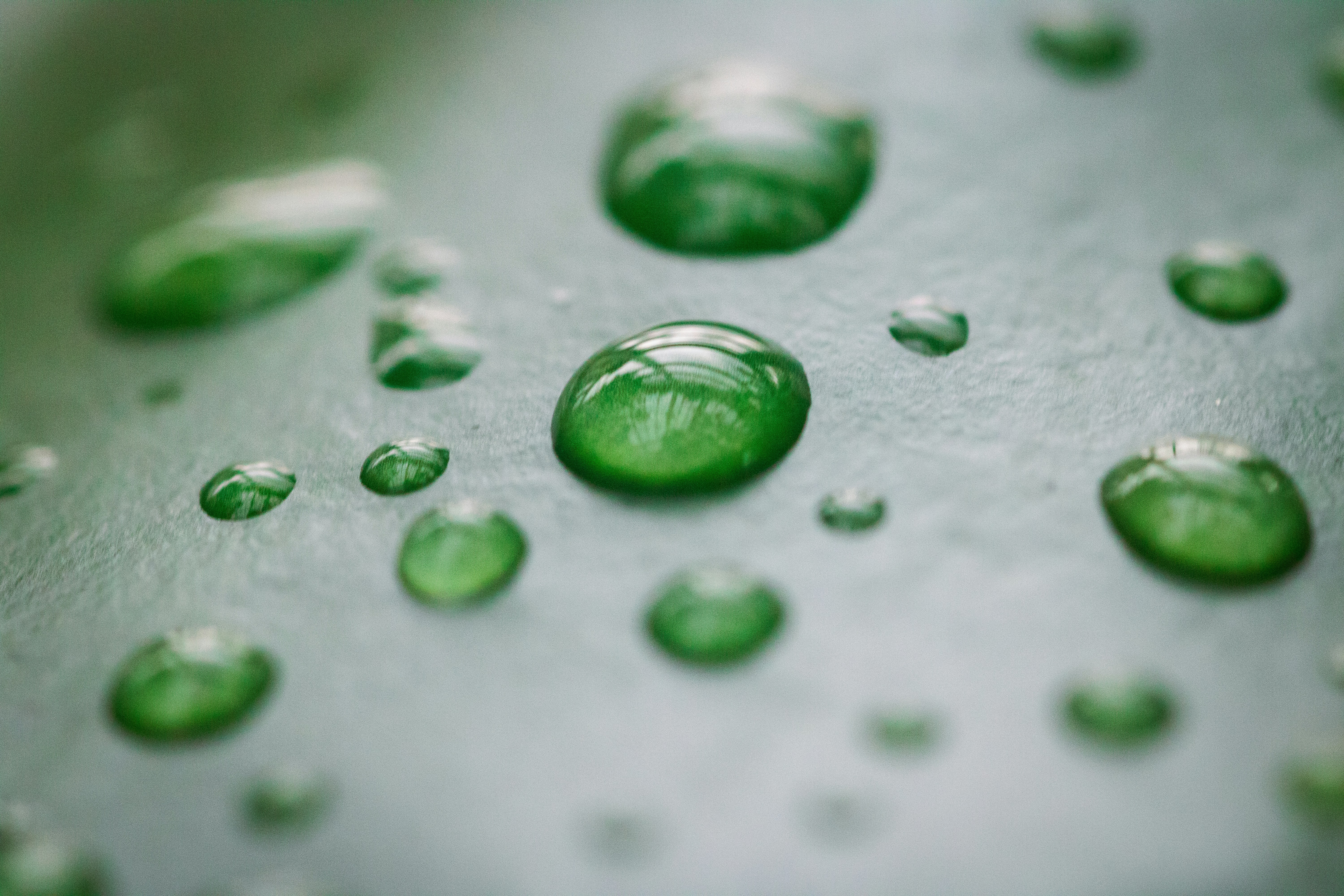 A close up of water droplets on a metal surface photo – Free Flowers ...
