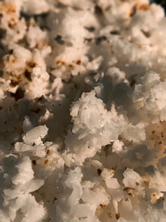Close-up of vibrant urea granules shimmering under soft light