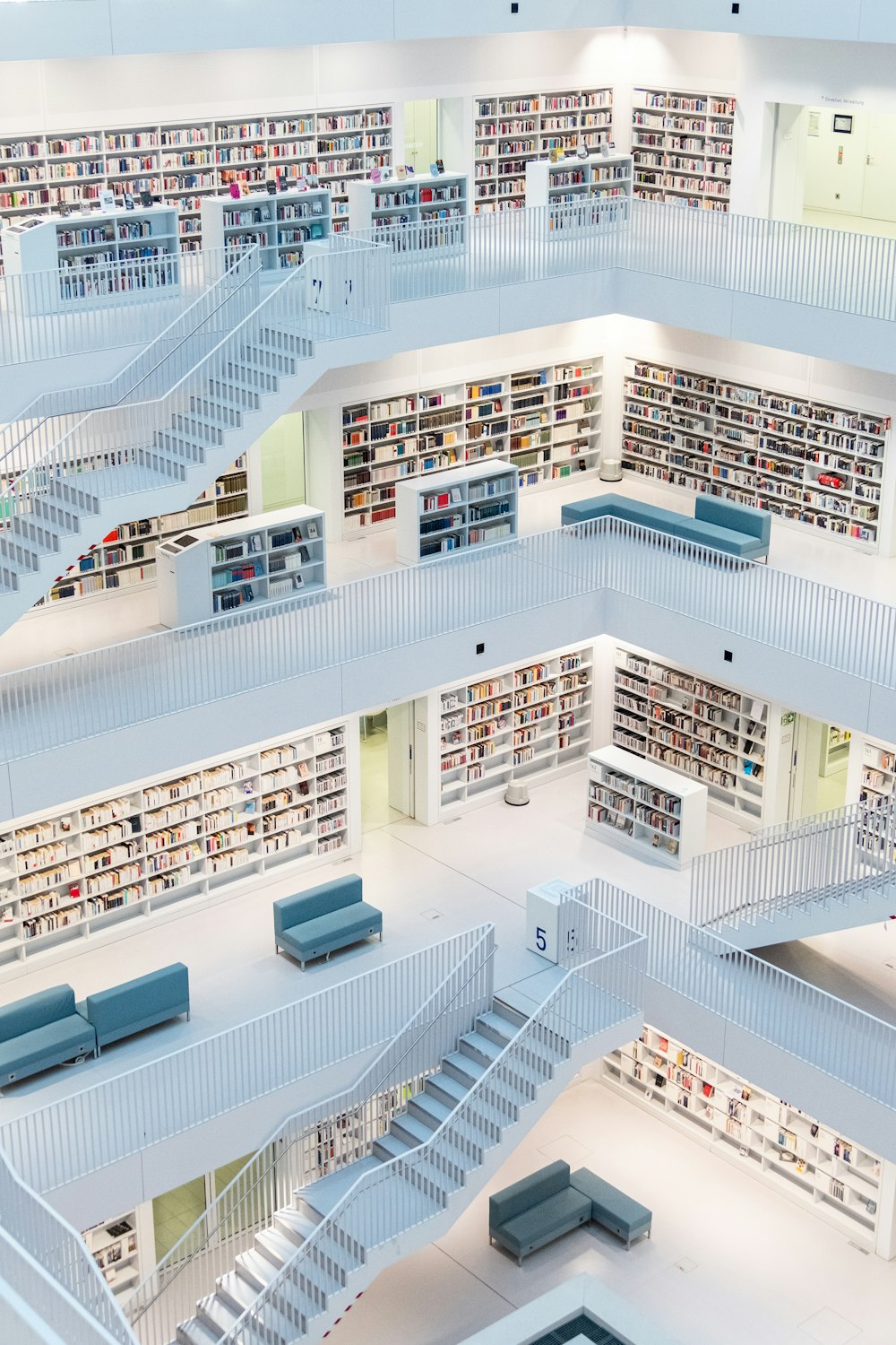 a large library filled with lots of books