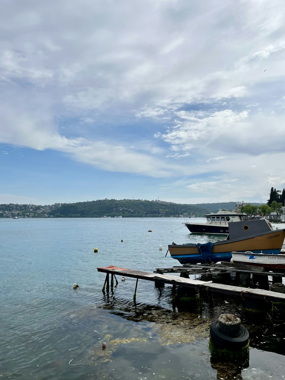 a body of water with boats on it