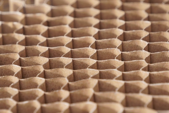 a close up of a pattern made out of cardboard