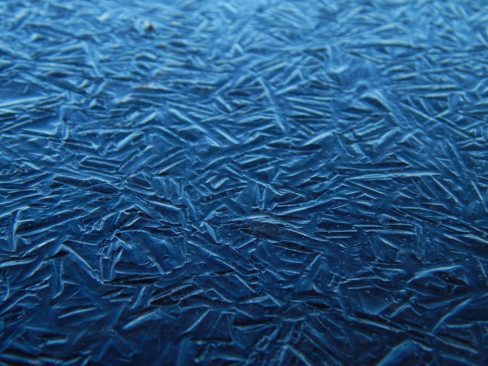 a close up view of a frosted glass surface
