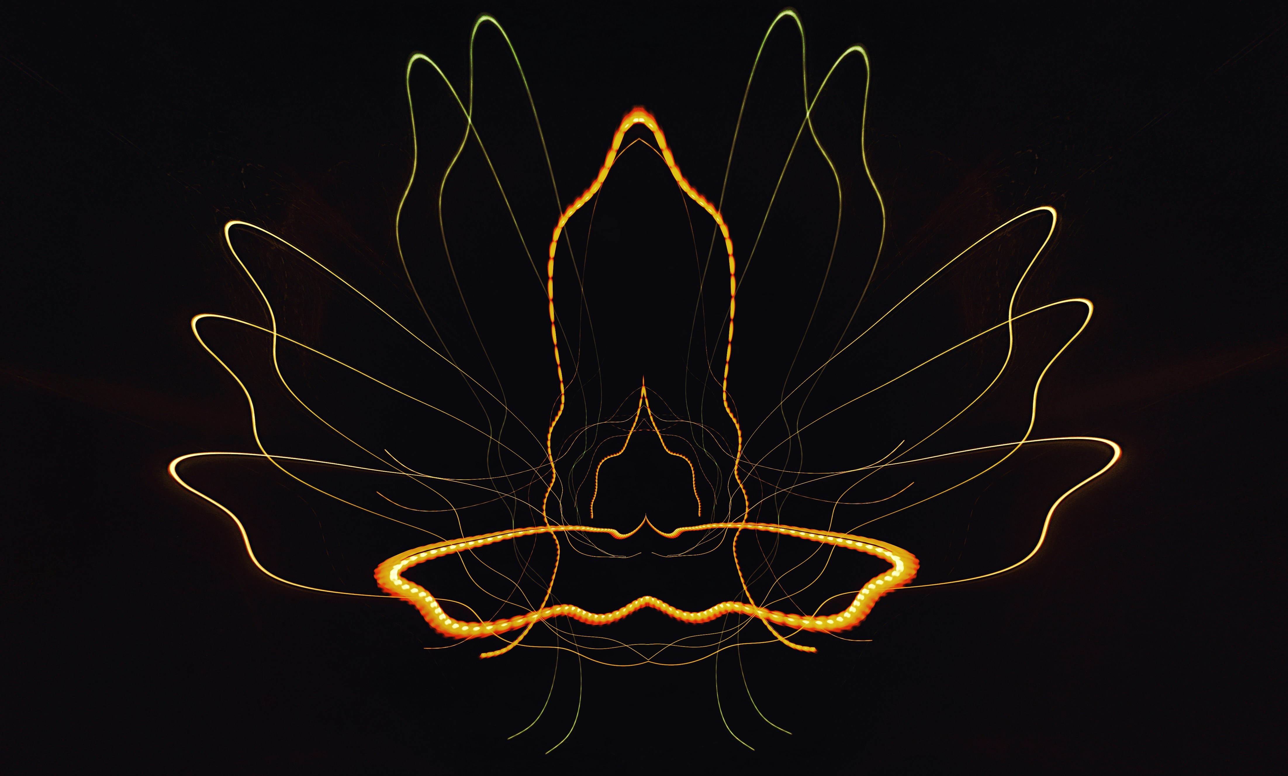 a long exposure photograph of a person