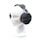 A mannequin head is wearing a set of large, black, octagonal headphones with a textured design and branded with 'Phobos' and 'Erzetich'. The headphones are secured with a thick headband that appears to be made of carbon fiber.