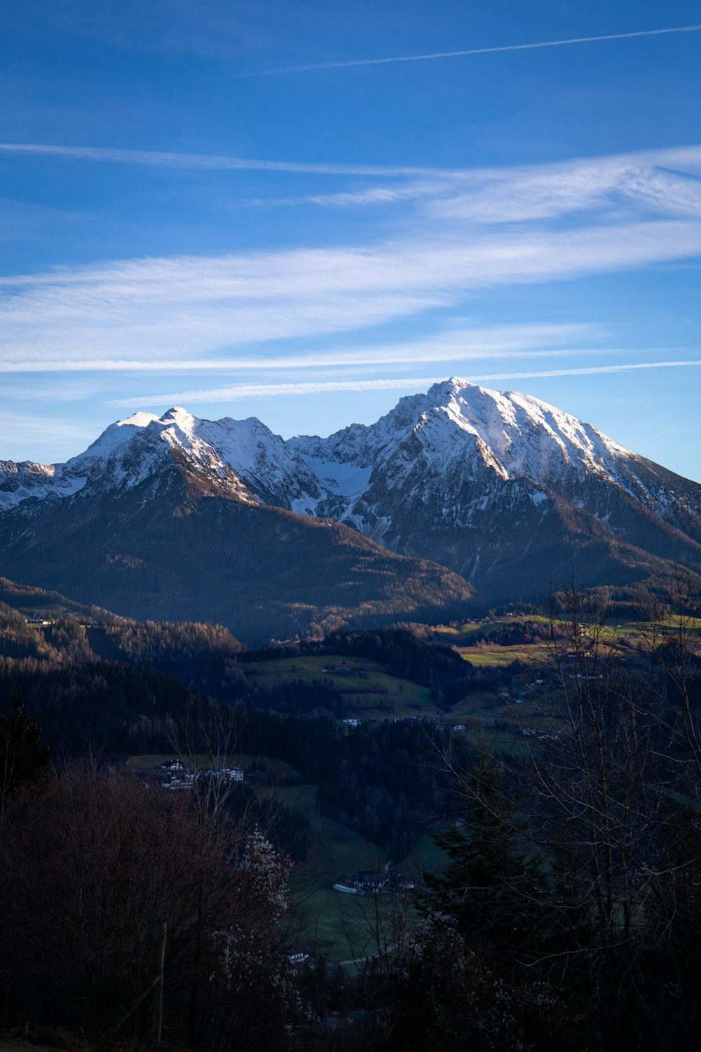 a view of a mountain range from a distance