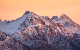 A stunning view of the Atlas Mountains at sunset.
