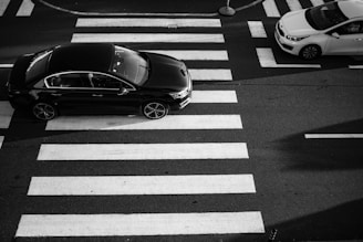 a car that is sitting in the street