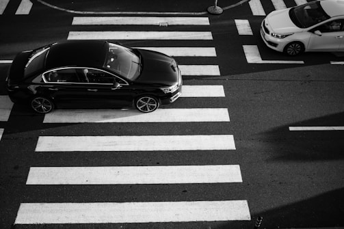 a car that is sitting in the street