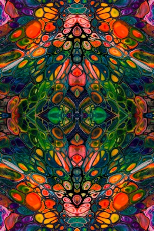 A colorful sublimation print showcasing intricate designs.