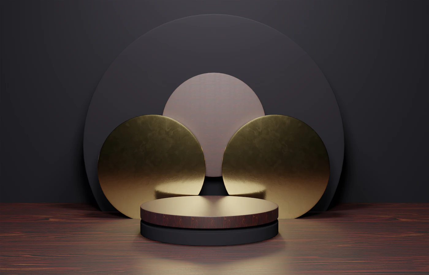 Présentoir circulaire minimaliste