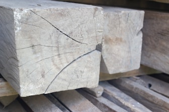 a close up of a piece of wood on a pallet representing manly strength