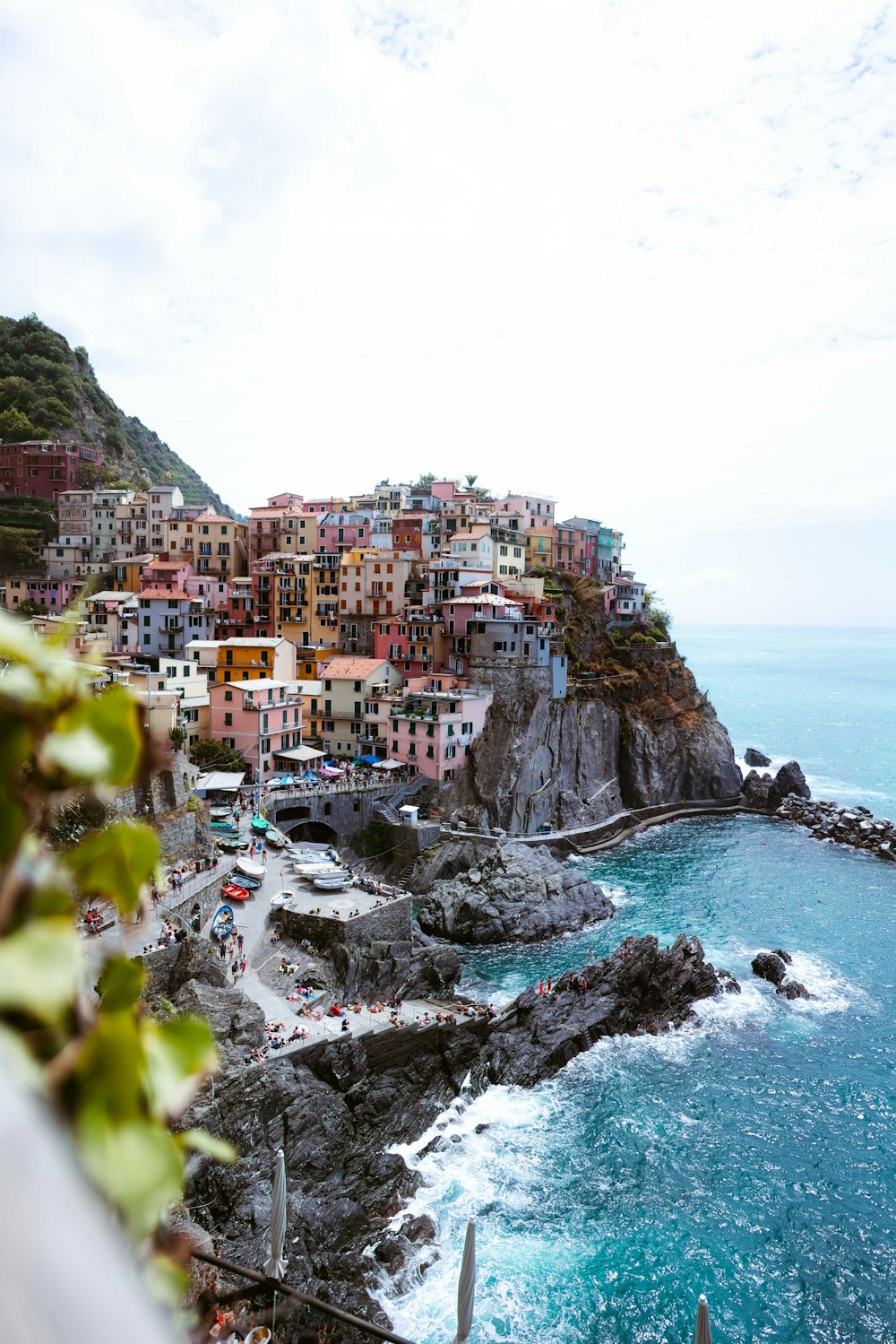 a view of a beach with a bunch of buildings on it