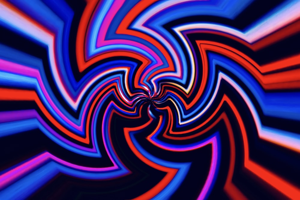 a computer generated image of a colorful swirl