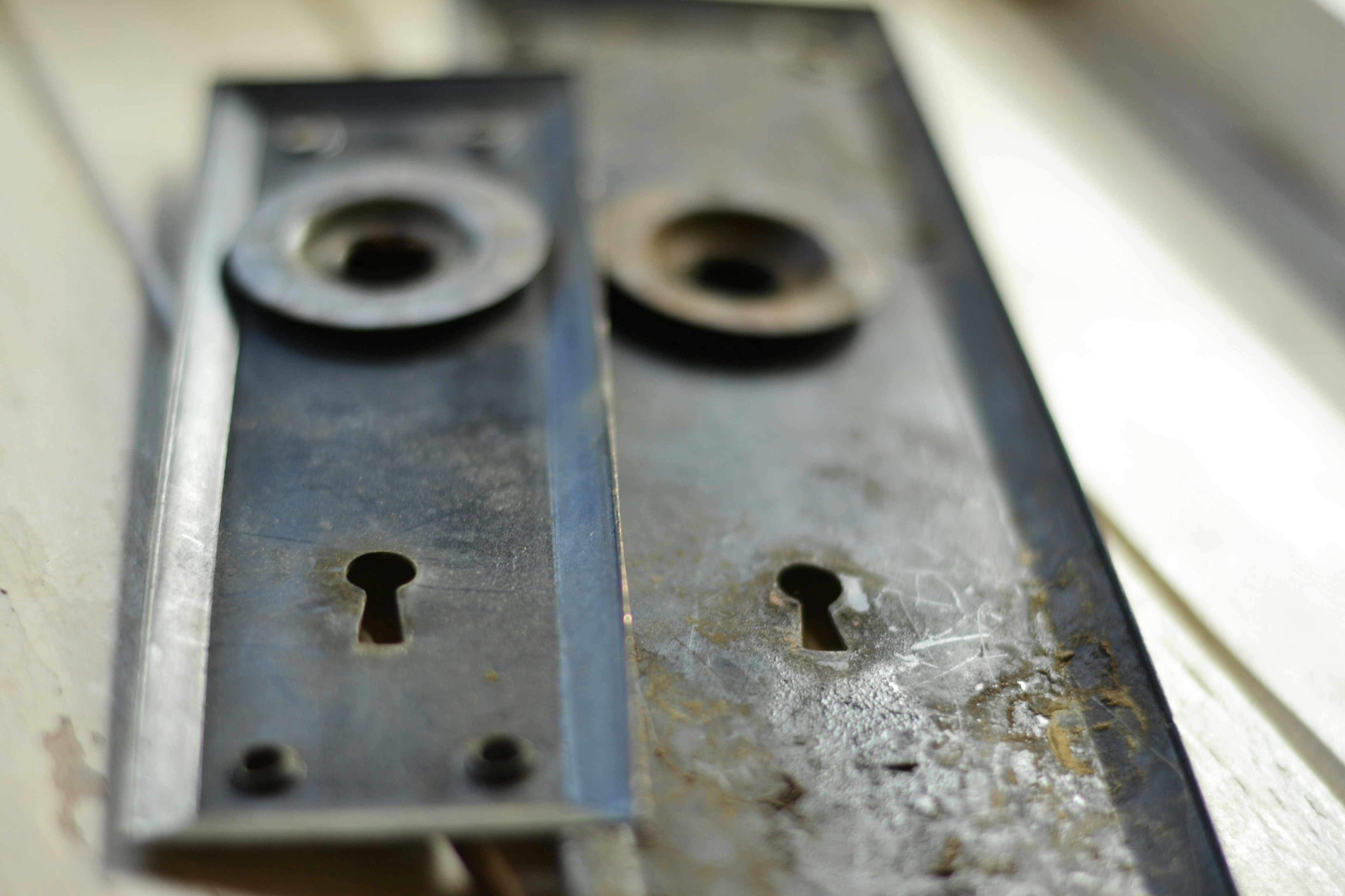 a close up of a metal object on a table