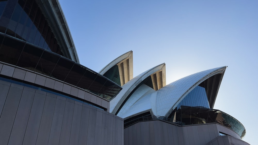a view of the top of the sydney opera house