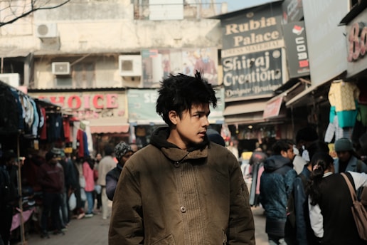 Mr Spy caught mid-action during a thrilling social experiment in the bustling streets of Rampur.