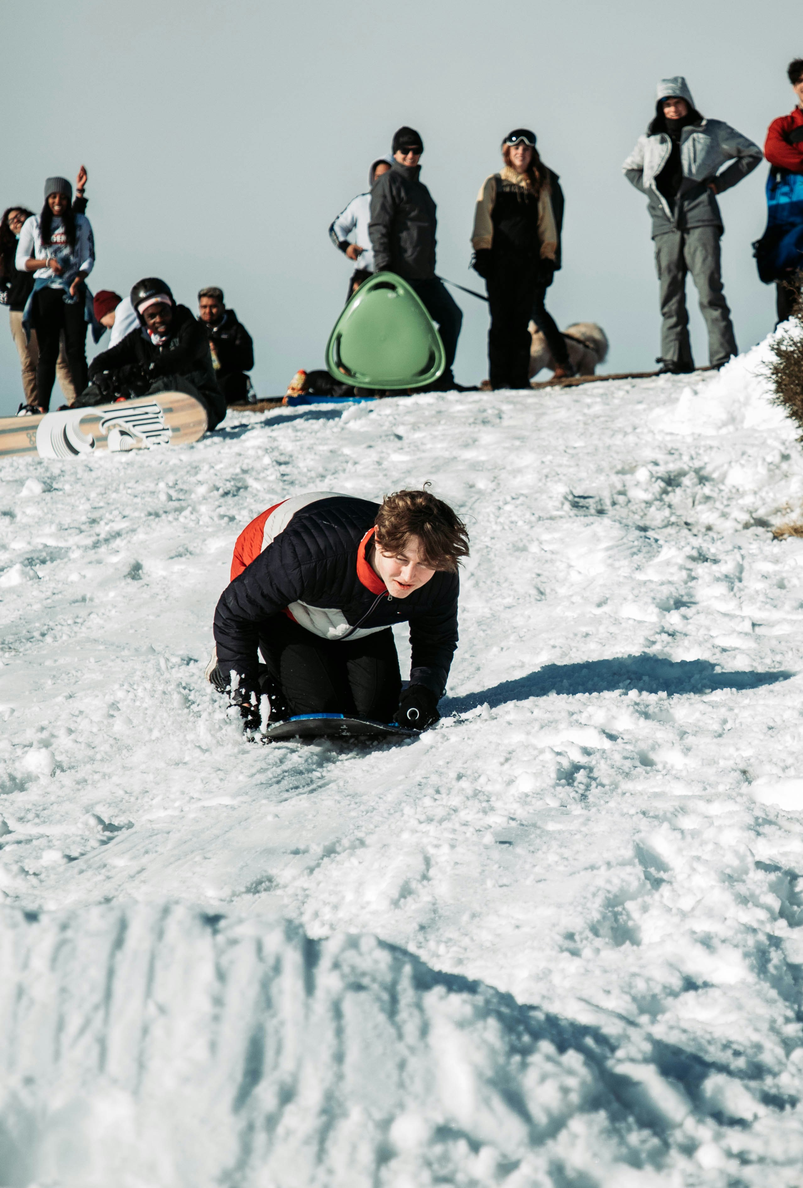Video freeze-frame showing a participant doing the Ice Bucket Challenge