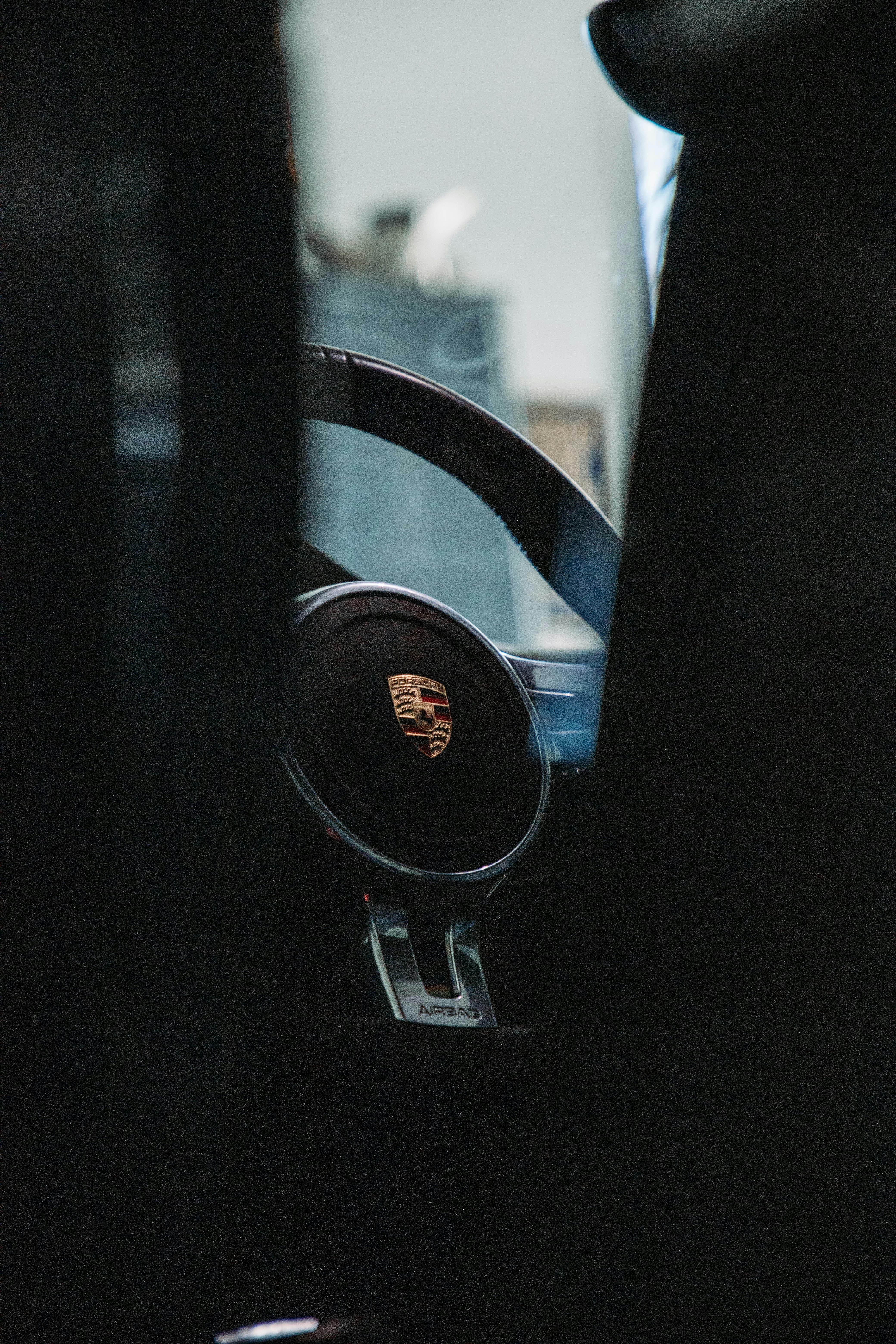 Sleek Black Steering Wheel