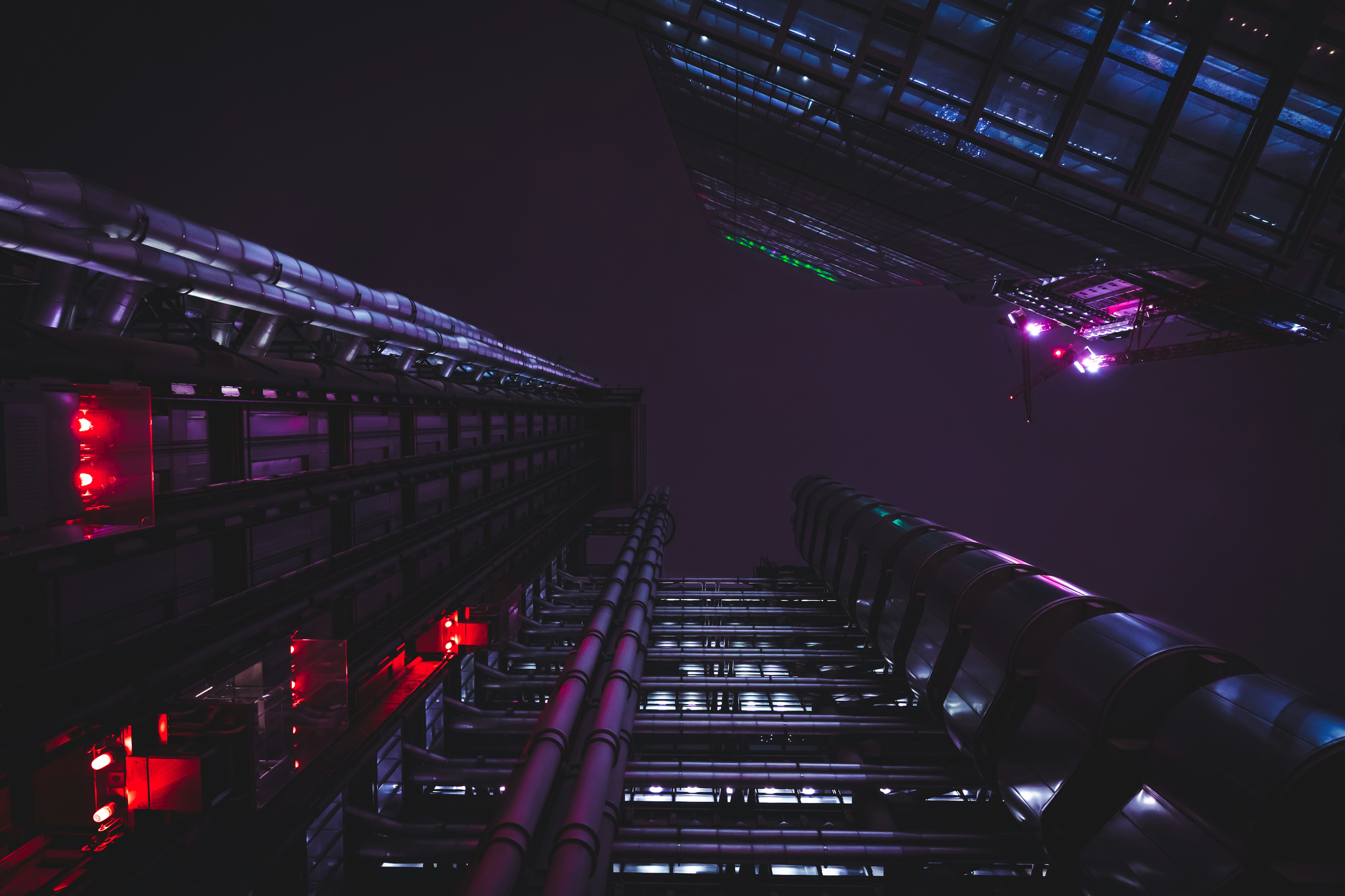 a very tall building with a lot of lights on it