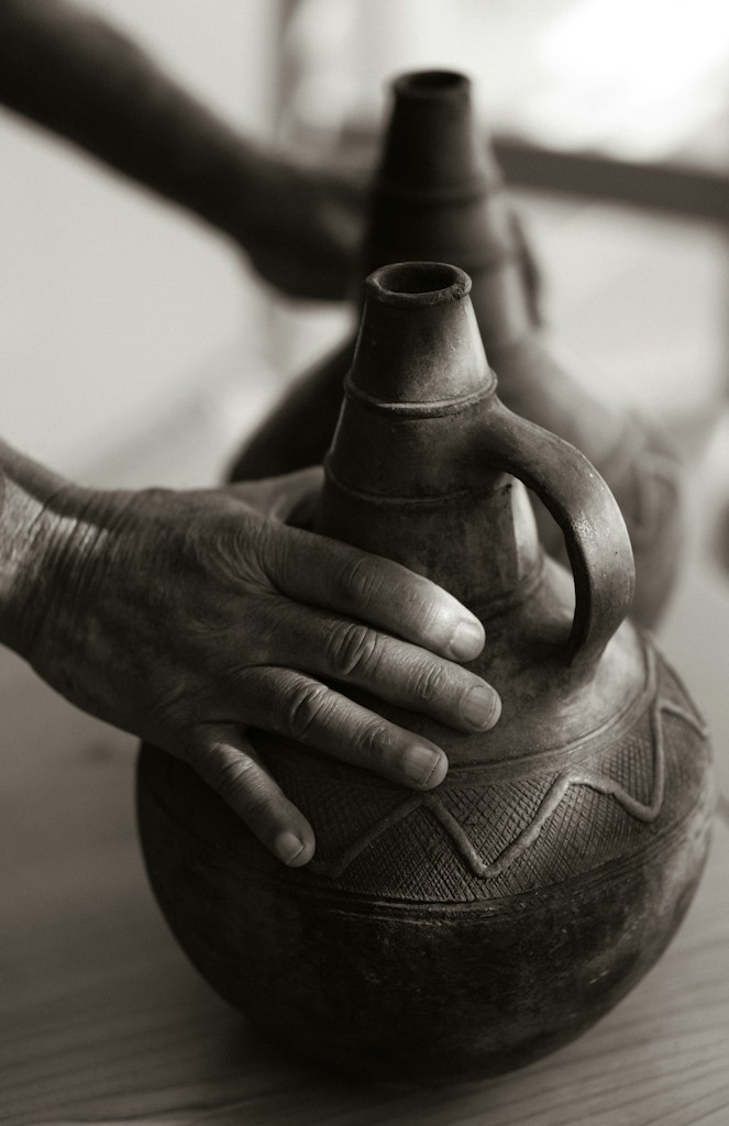 Painted Calabash Bowl