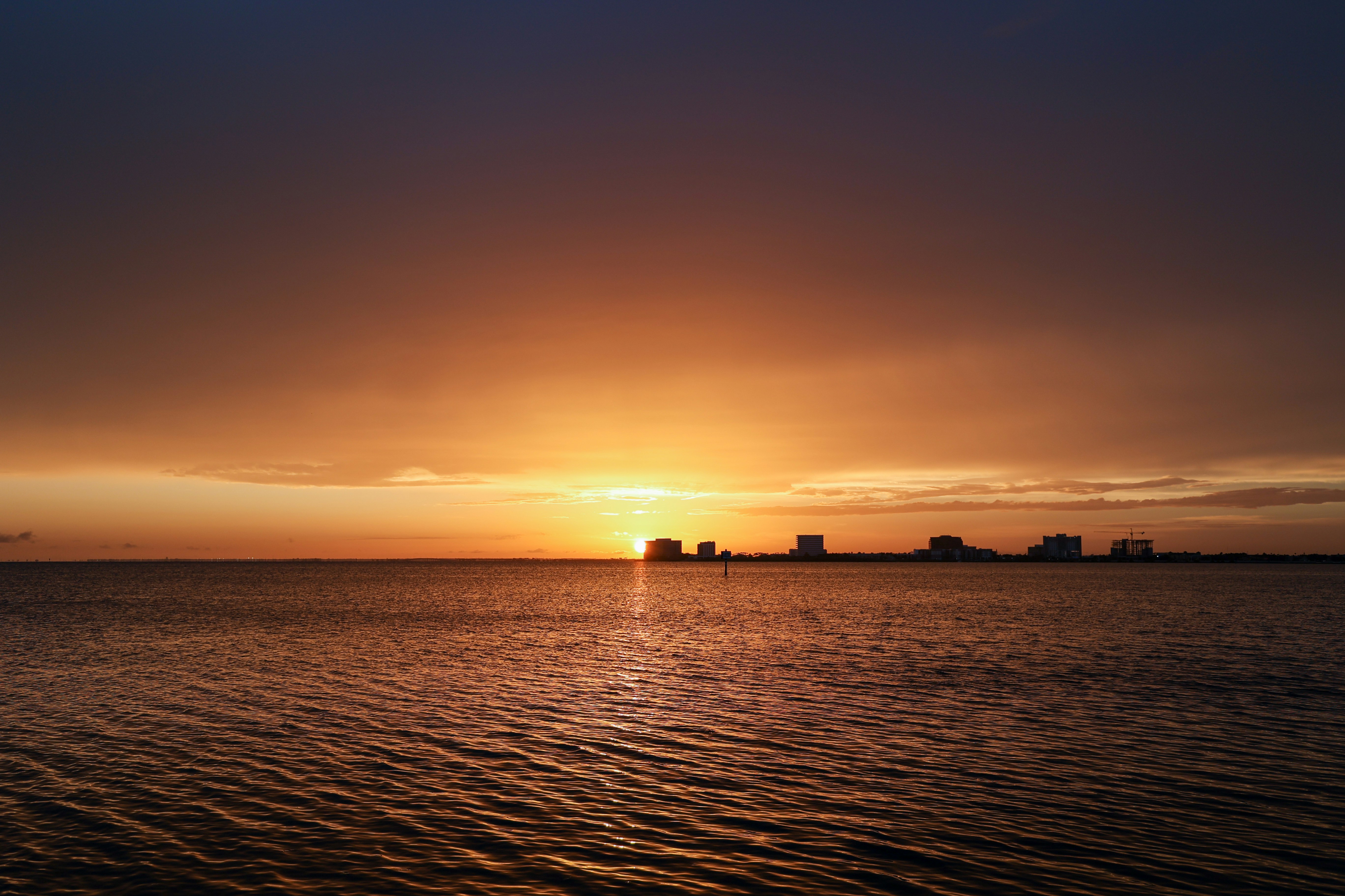 Sunset overlooking Old Tampa Bay