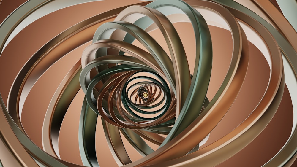 a computer generated image of a spiral design