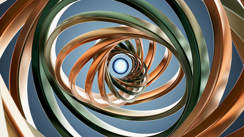 a computer generated image of a circular object