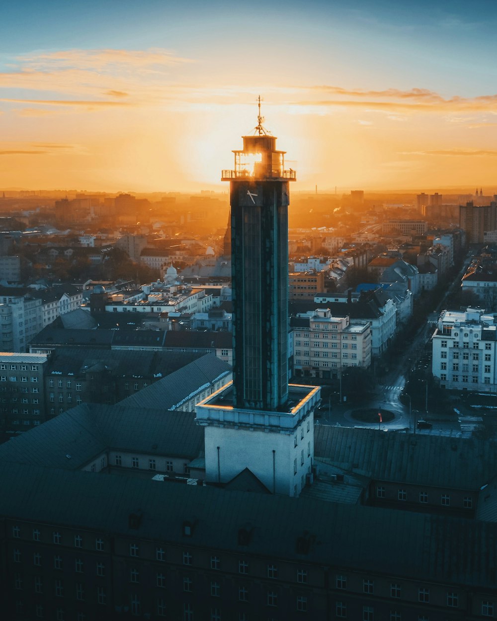 a very tall tower with a clock on top of it