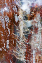 A vibrant quartz slab with rich blue and gray patterns, perfect for statement countertops.