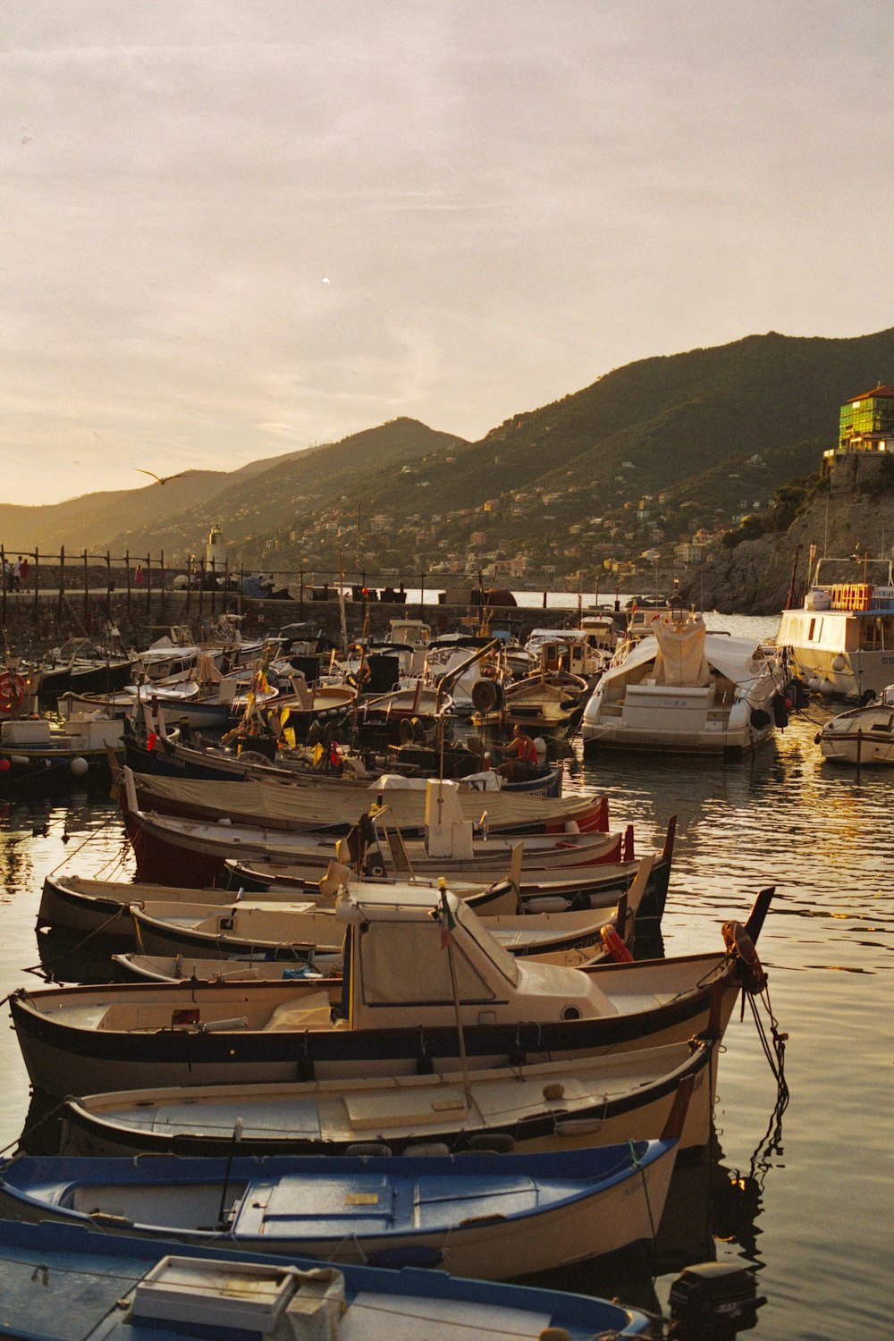 a bunch of boats that are sitting in the water