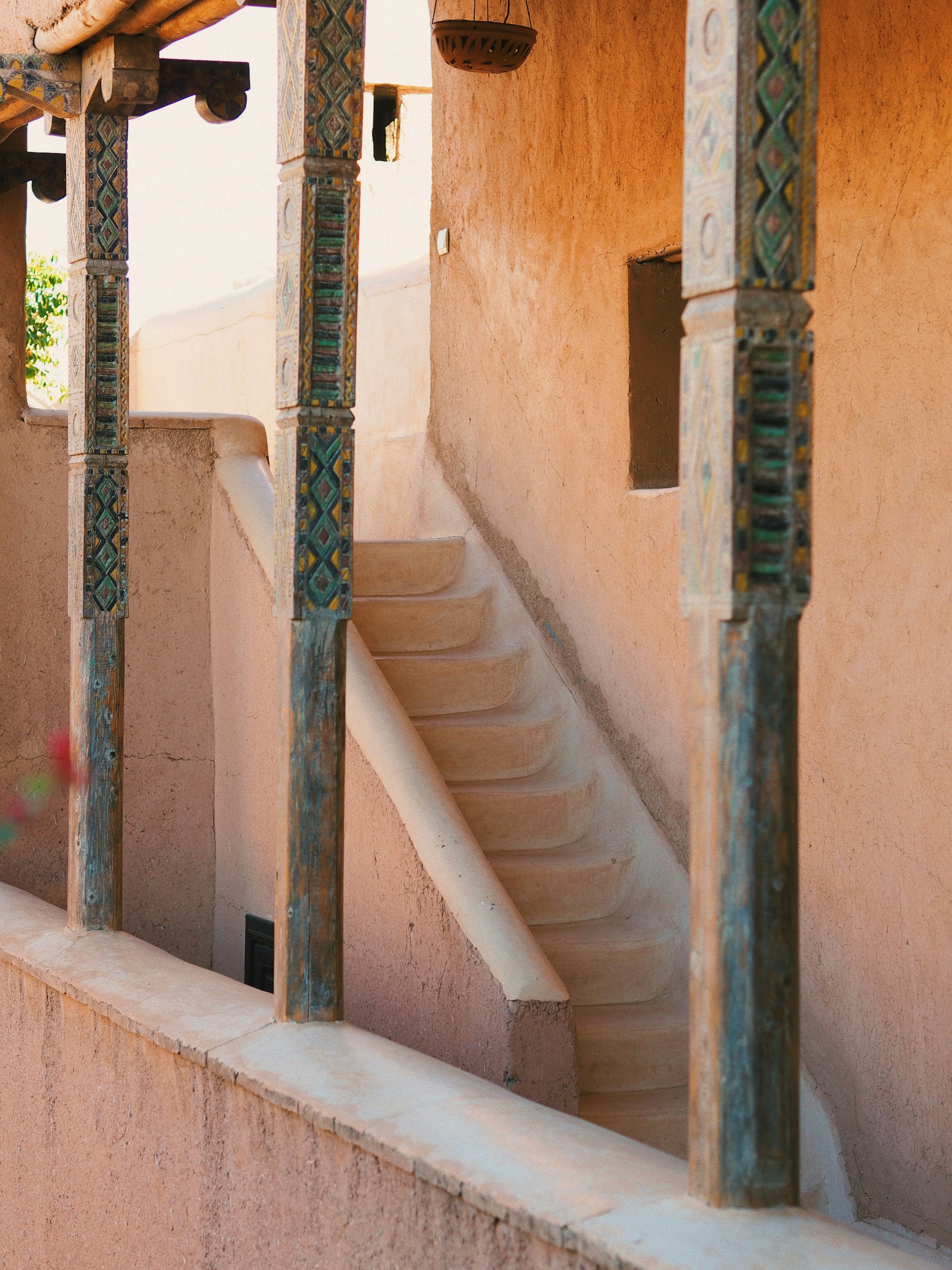 a building with a set of stairs next to it