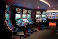 An engaging image of players enjoying slot games.