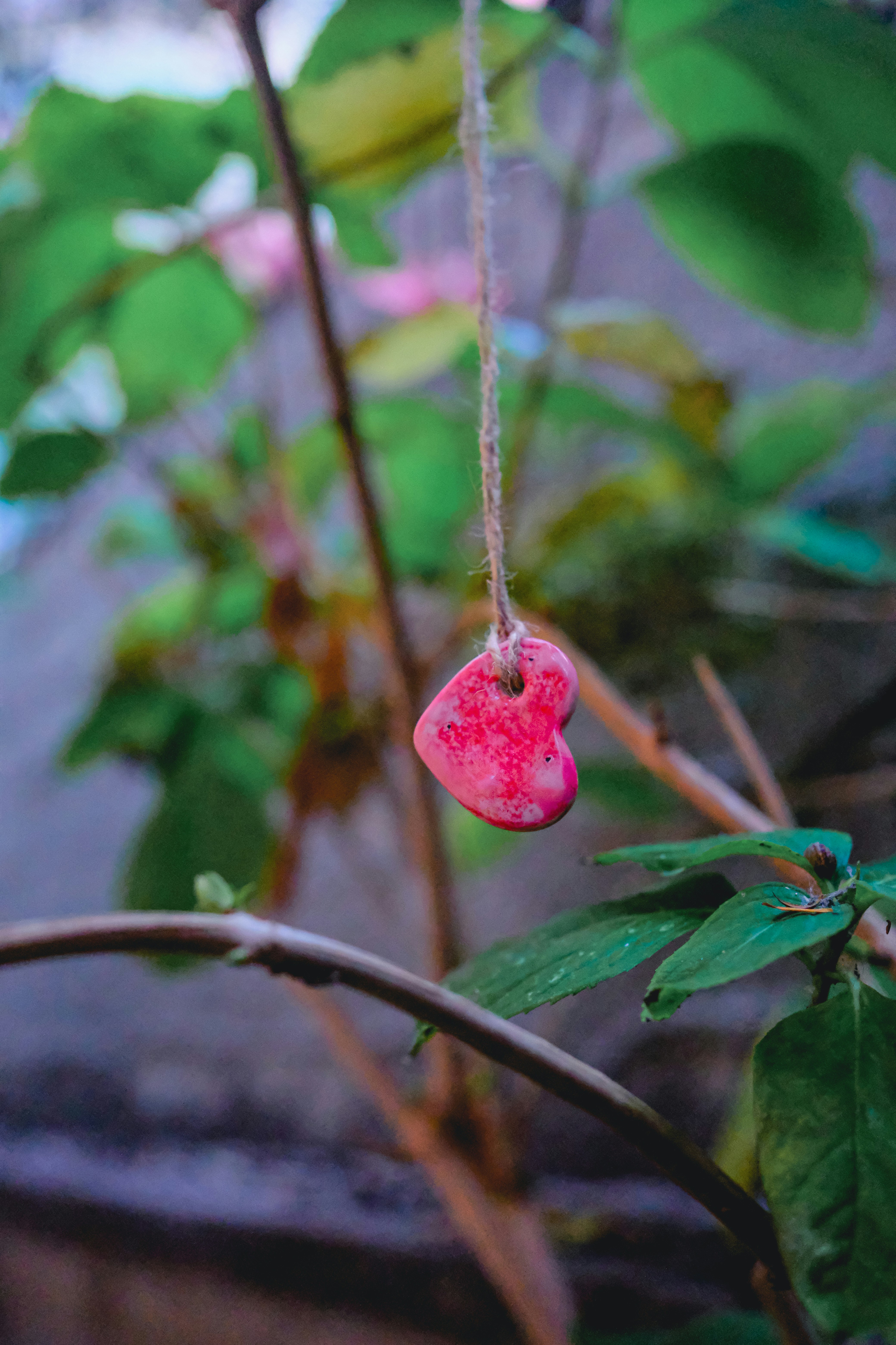 Charm de corazón rosa