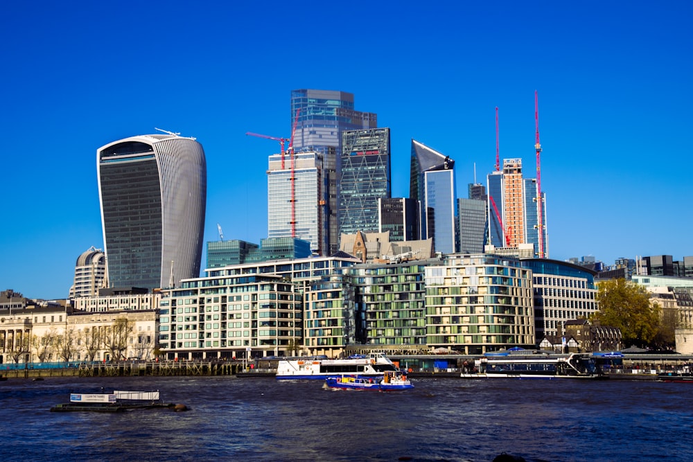 a view of the city of london from across the river