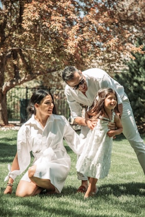 A family enjoying time together, symbolizing protection and security.
