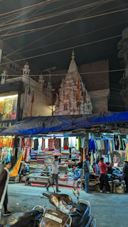 A vibrant market scene in Tả Phìn village with locals in traditional Dao clothing.
