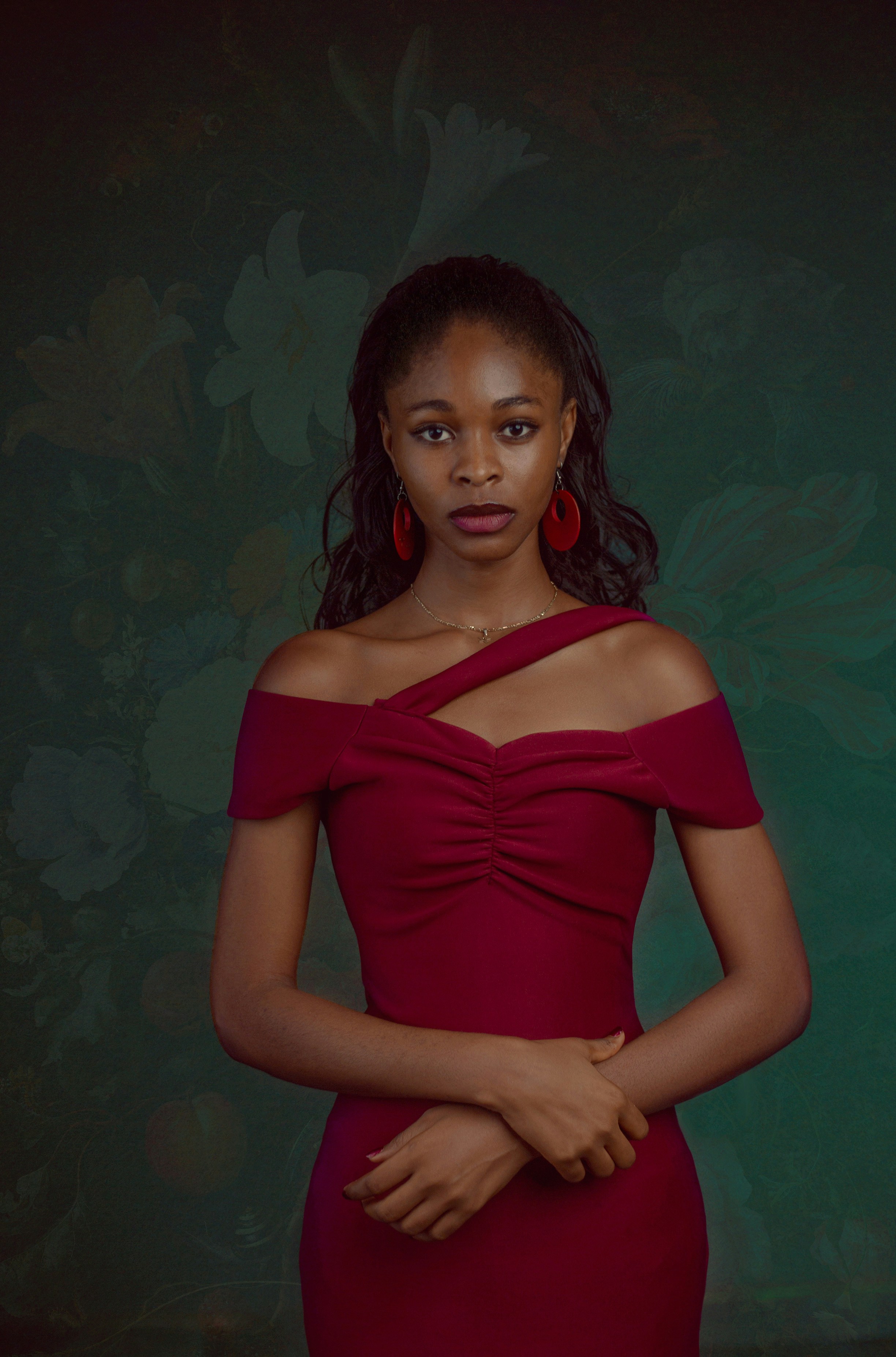 A woman in a red dress posing for a picture photo – Free Accra Image on ...