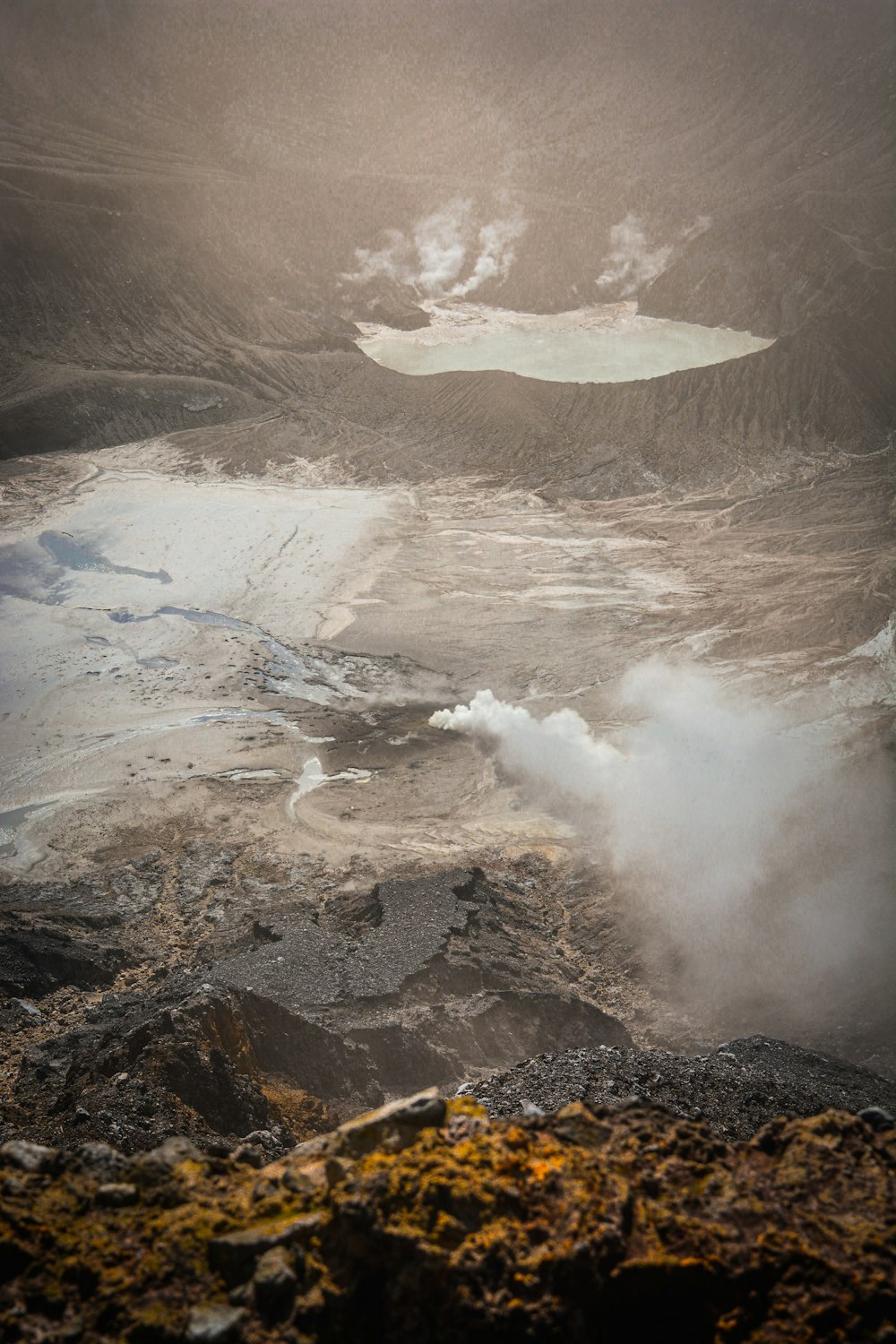 a large body of water surrounded by mountains