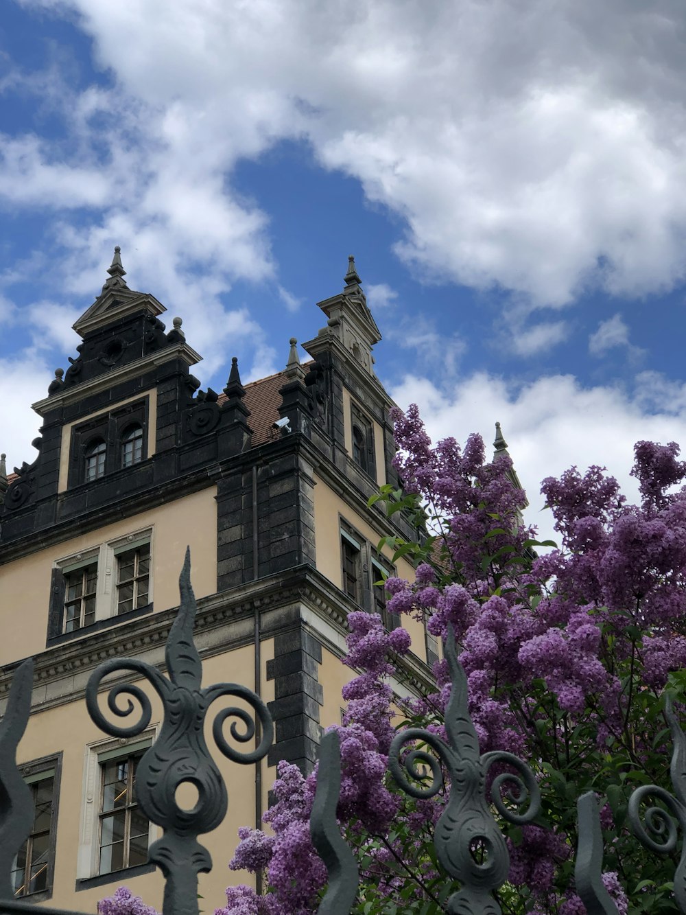 a tall building with a clock on the top of it