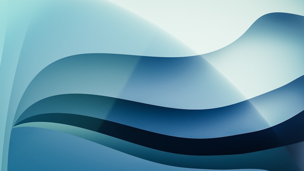 a blue abstract background with wavy lines