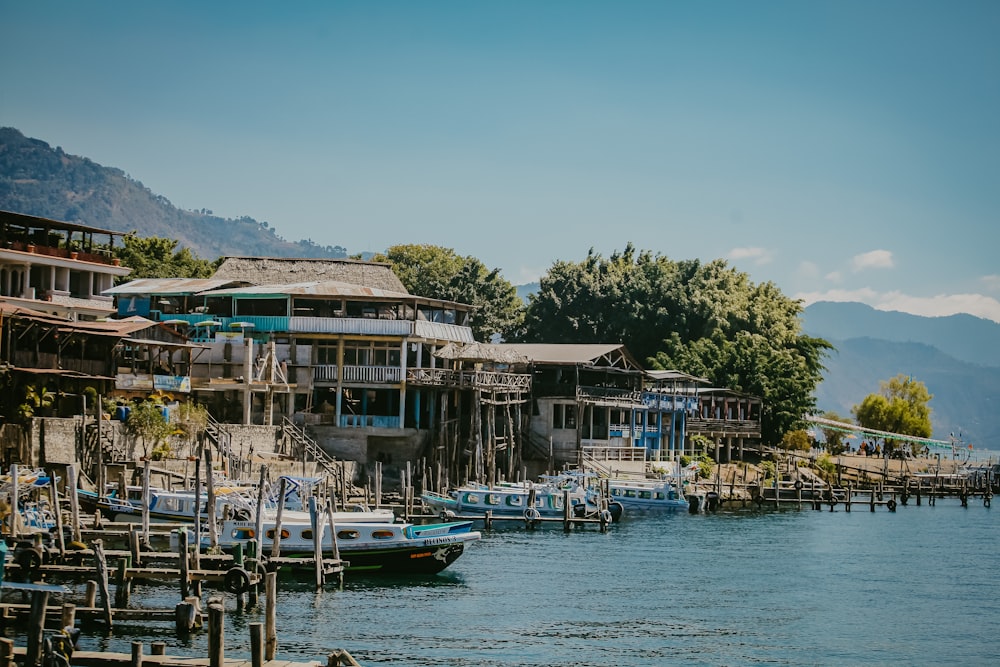 a bunch of boats that are sitting in the water