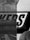 A close-up view of packaging with large, bold text partially visible. The design features a mix of patterns, with dots and textured surfaces. The dominant color scheme is grayscale.