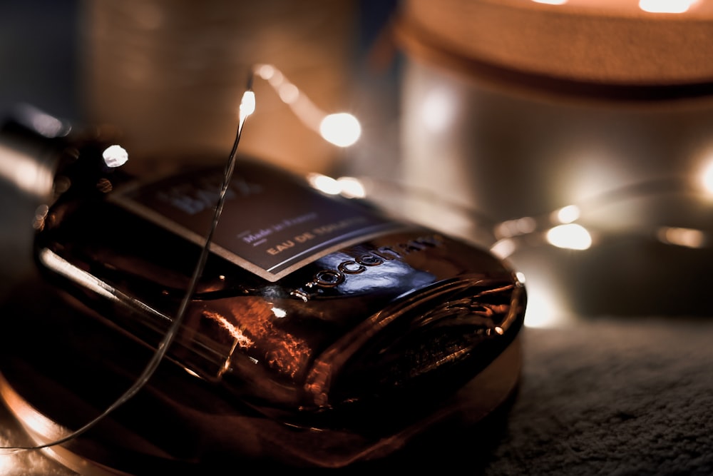 a close up of a cell phone on a table