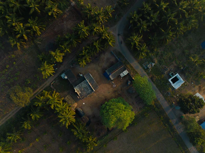 Luftaufnahme eines Grundstücks in Sri Lanka, bereit für Investitionen.