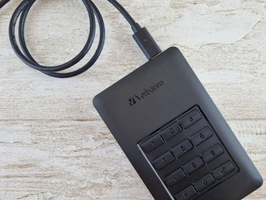 a close up of a cell phone on a table