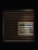 A window with horizontal blinds partially covers a view of an illuminated interior space. Through the slats, a vibrant and colorful scene, possibly a mural or artwork, is visible, with hints of blues, oranges, and other colors.