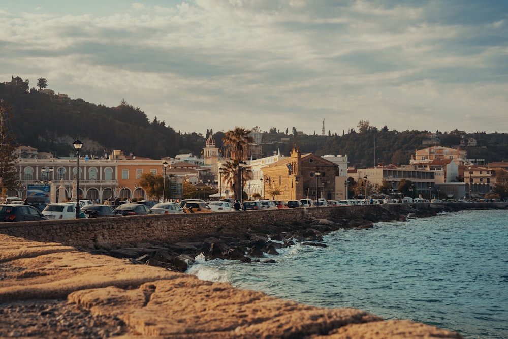 a view of a city next to a body of water