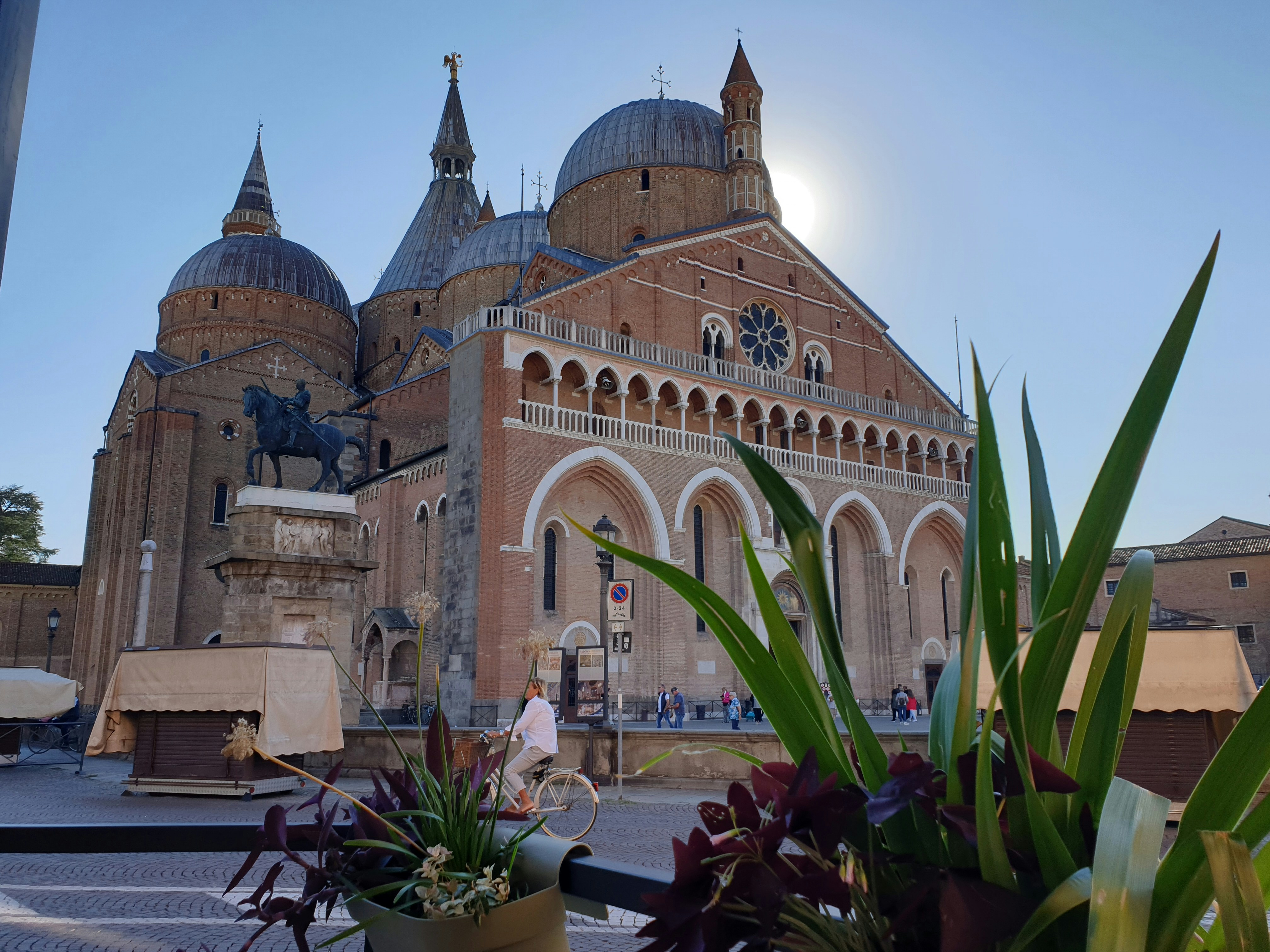 a large building with a clock on the front of it