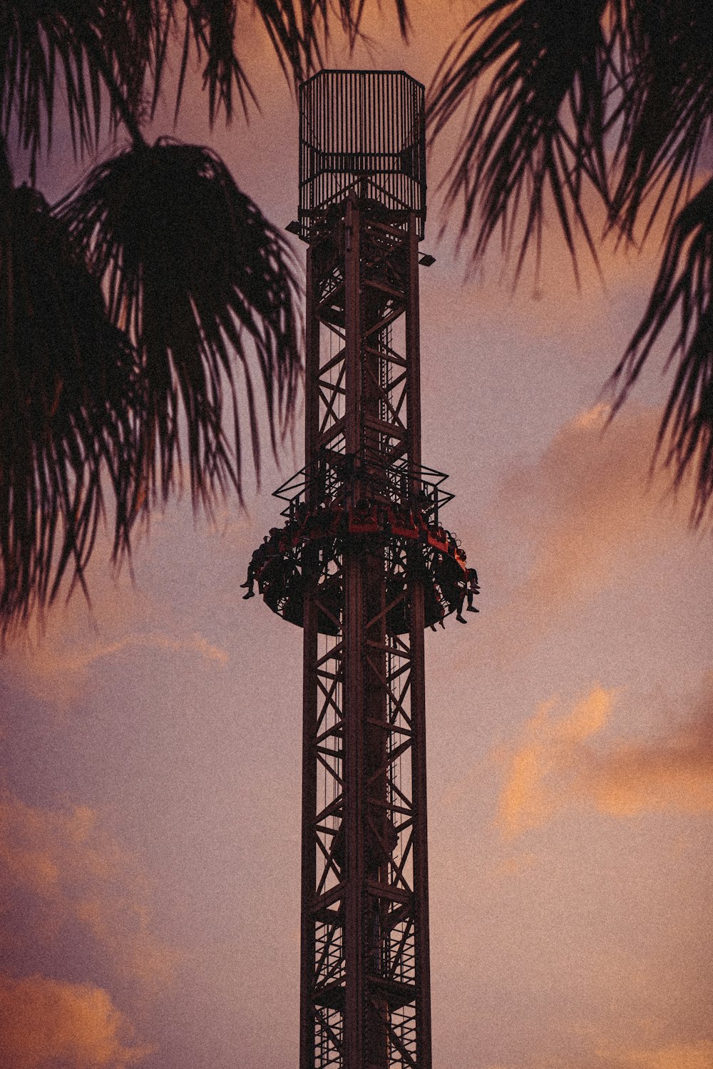 a tall tower with a clock on top of it