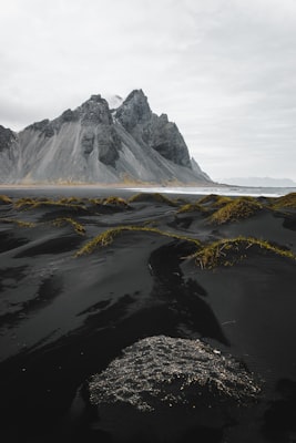 Iceland black sand beach landscape